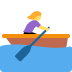 🚣‍♀️ woman rowing boat display on Twitter